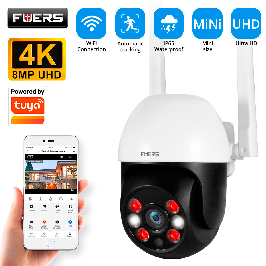 Smart Home Camera Ezviz - Cámara IP Fuers 8MP 4K para
