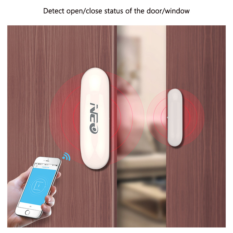 Wireless Door Sensor - Detector Magnético Inalámbrico Inteligente para Puerta,