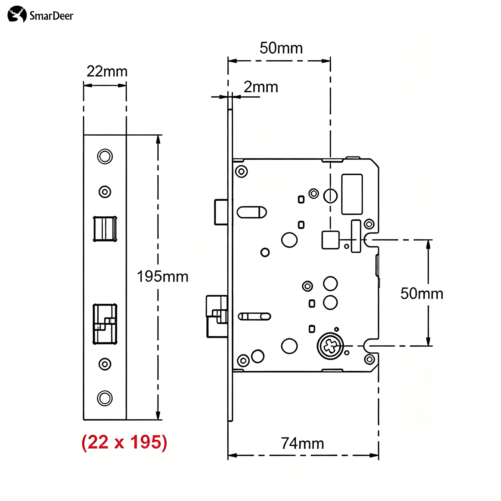 Cuerpo de Cerradura Electrónic - Smart Home Door Lock reseña y precio
