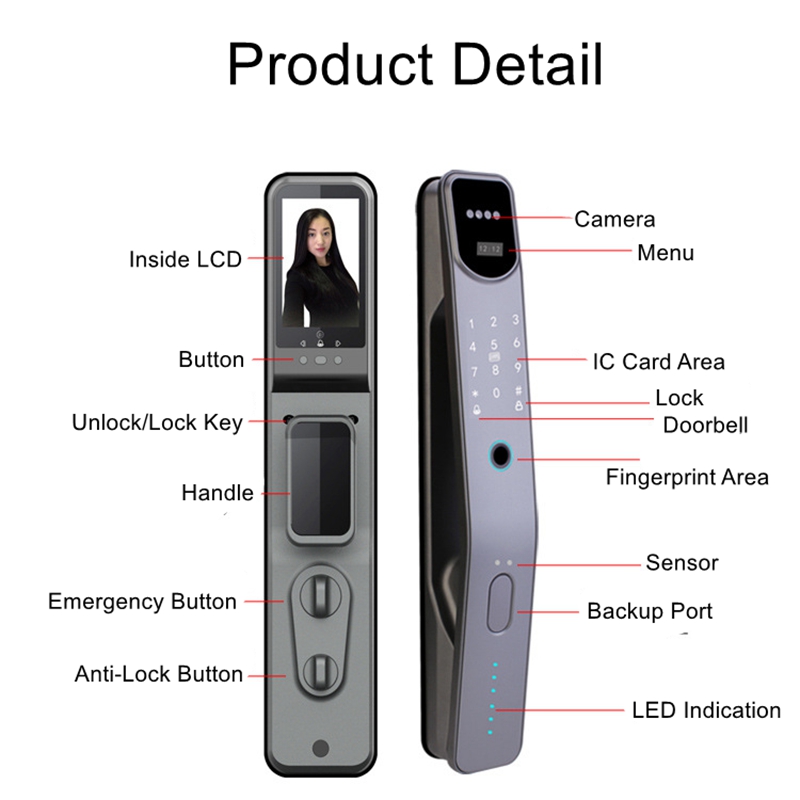 Tuya-cerradura electrónica int - Smart Home Door Lock reseña y precio