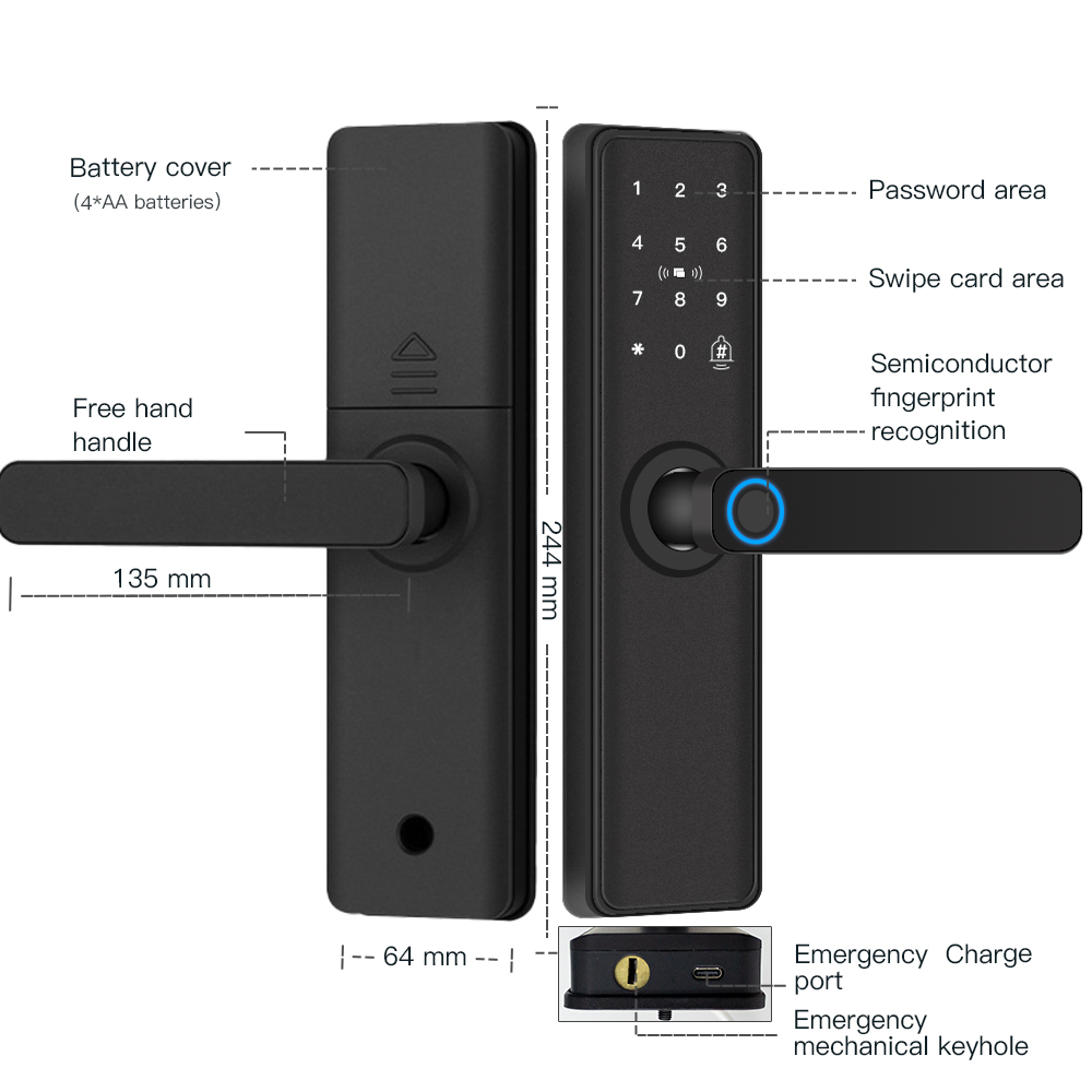 Cerradura de puerta inteligent - Smart Home Door Lock reseña y precio
