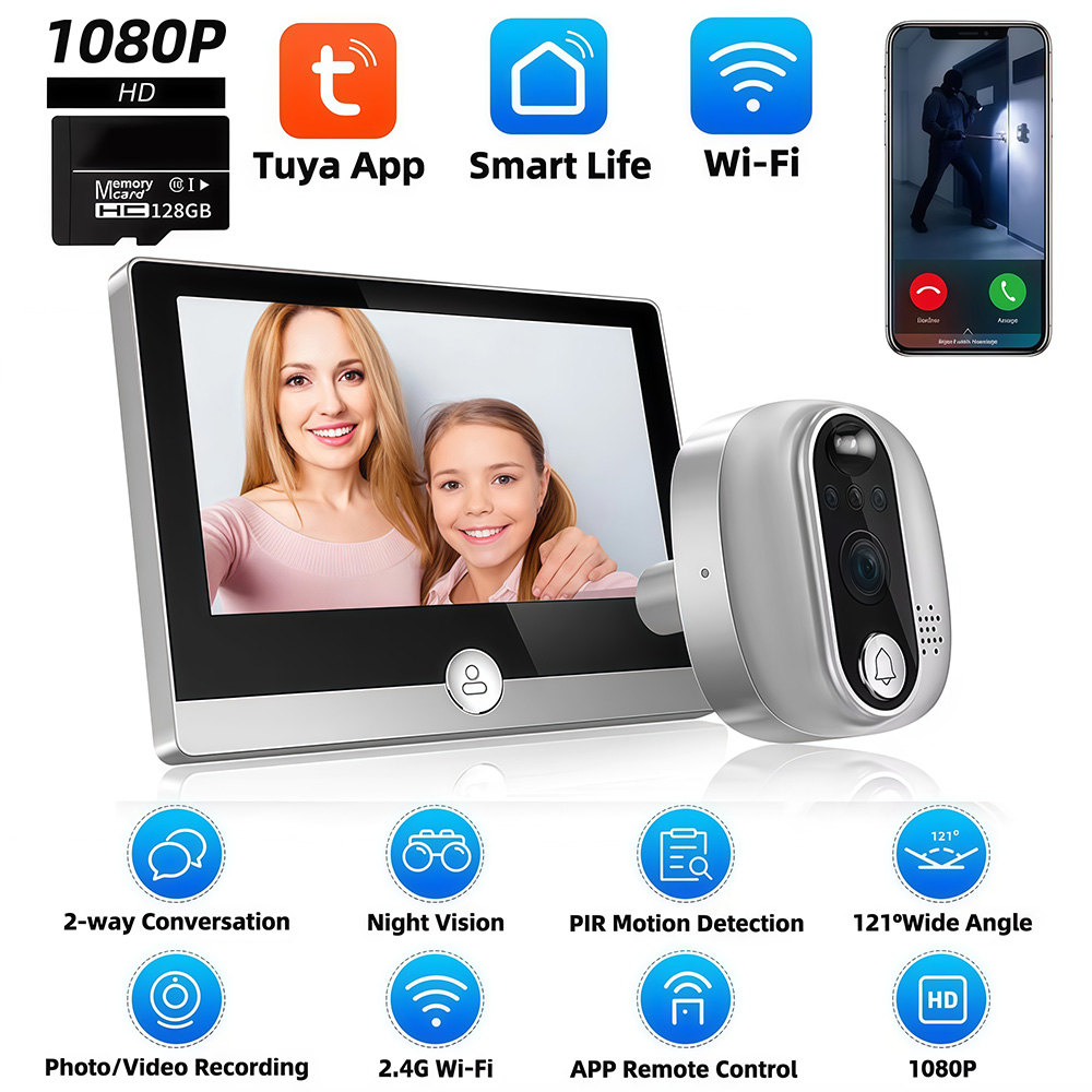 Tuya 1080P WiFi timbre de puer - Smart Home Wiser reseña y precio