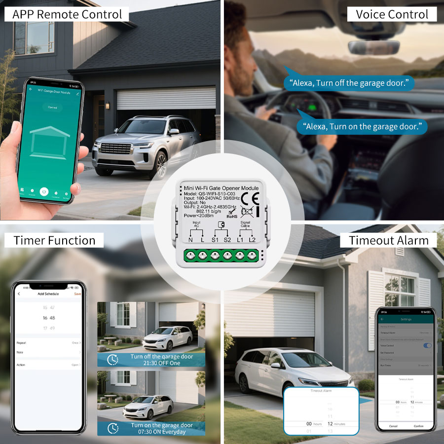 Controlador de Puerta de Garaj - Wireless Door Sensor reseña y precio