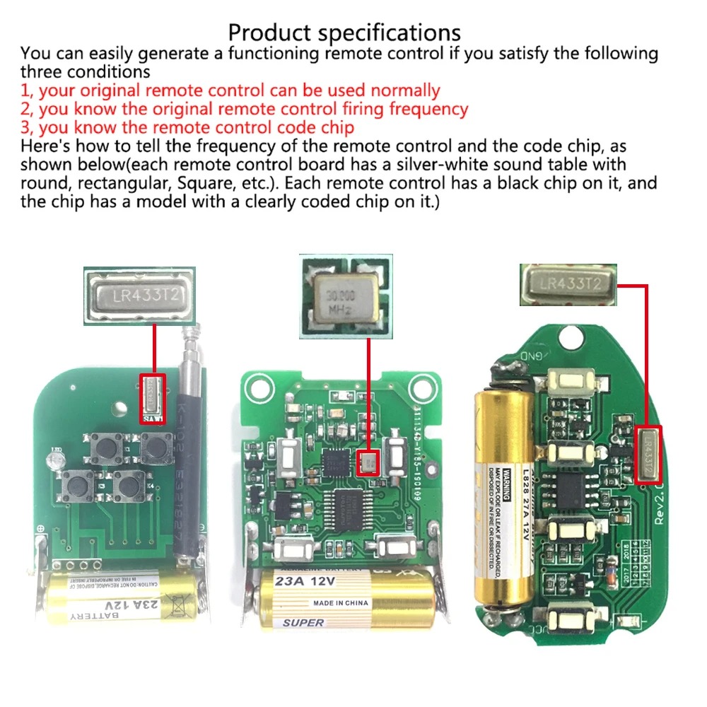 Control remoto RF de 433Mhz, b - Universal Remote Smart Home reseña y precio