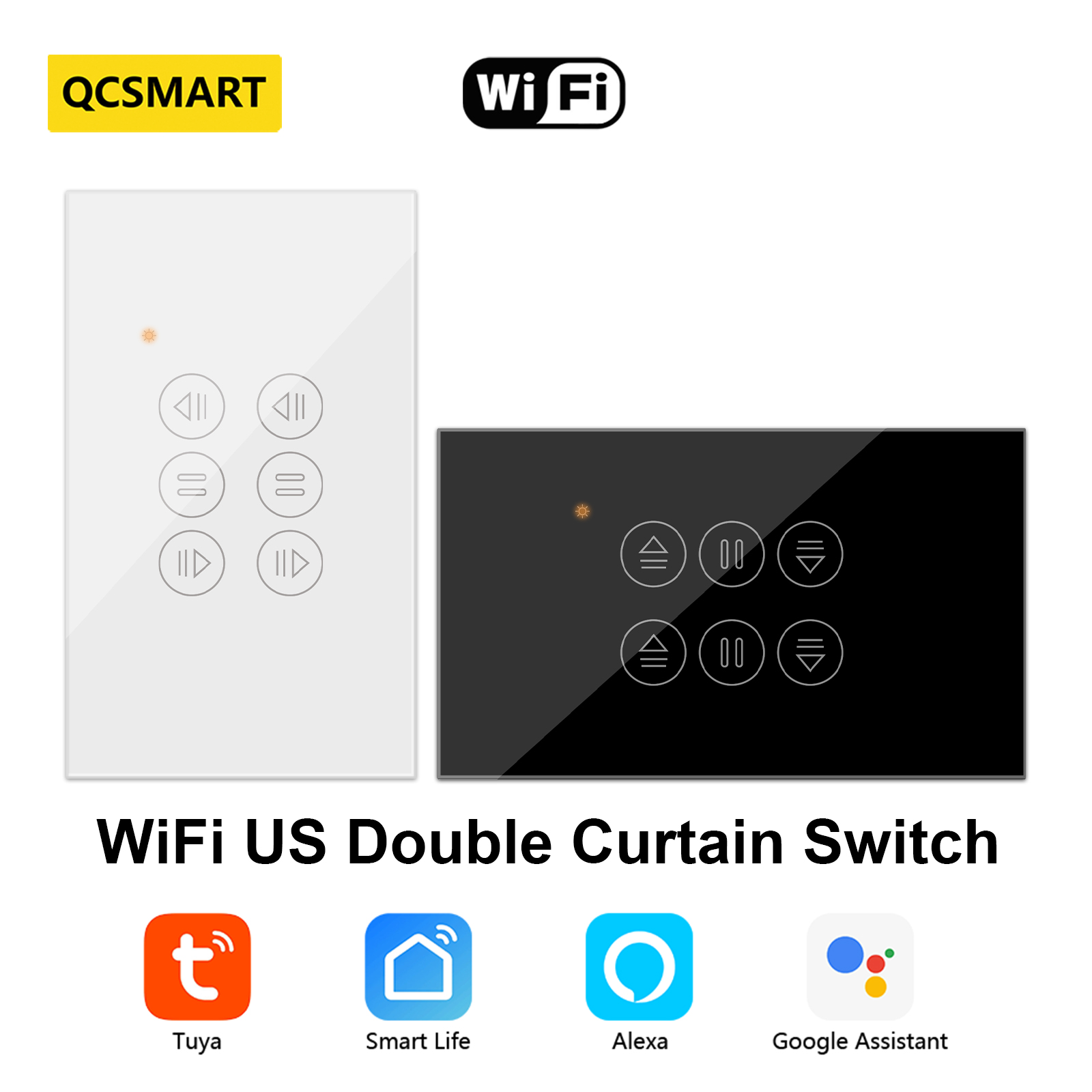 QCSMART WiFi doble cortina int - Universal Remote Smart Home reseña y precio