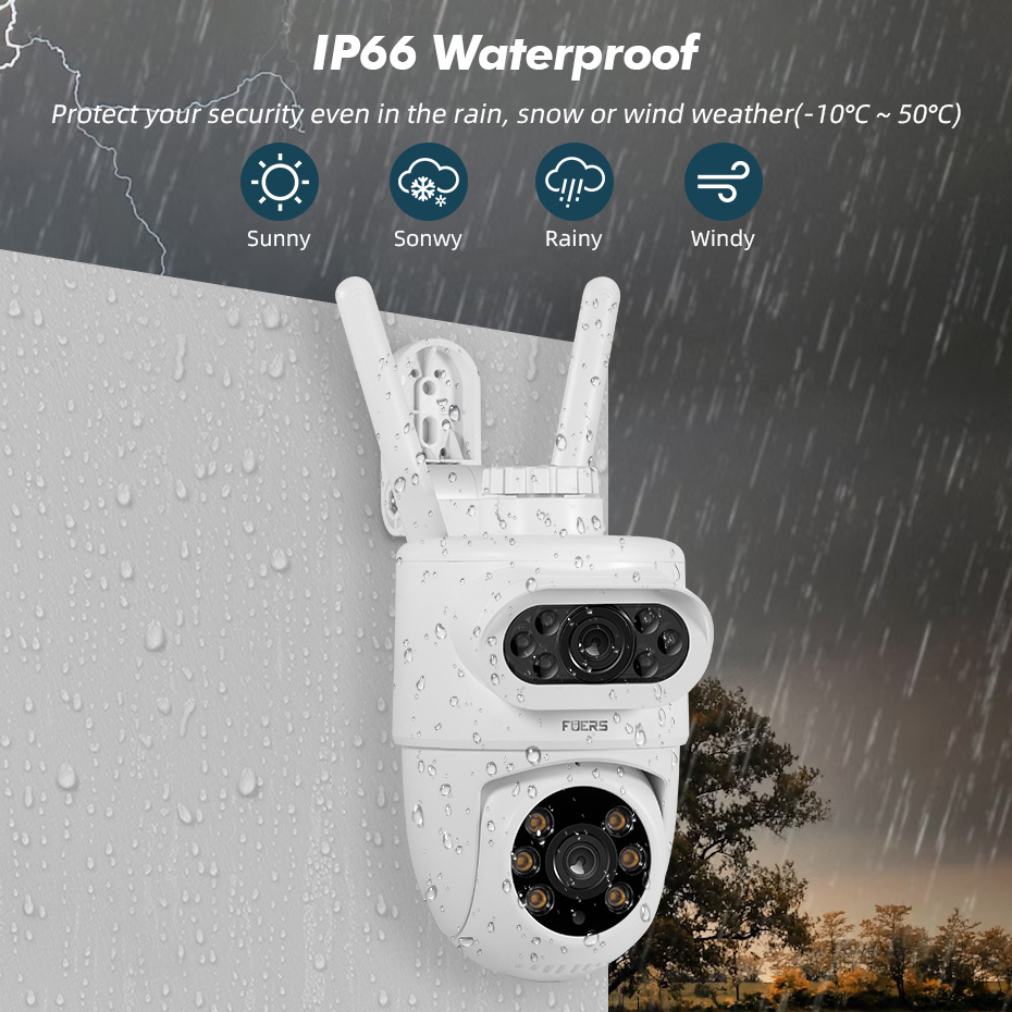 FUERS 5K 10MP cámara IP de dob - Smart Home Camera Ezviz reseña y precio